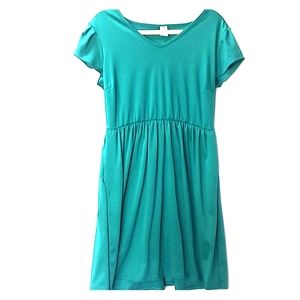 4/20 Honey and Lace green babydoll cap sleeve pockets